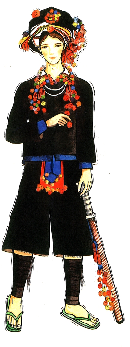 德昂族传统服饰