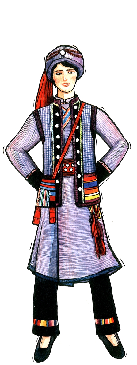 怒族传统服饰