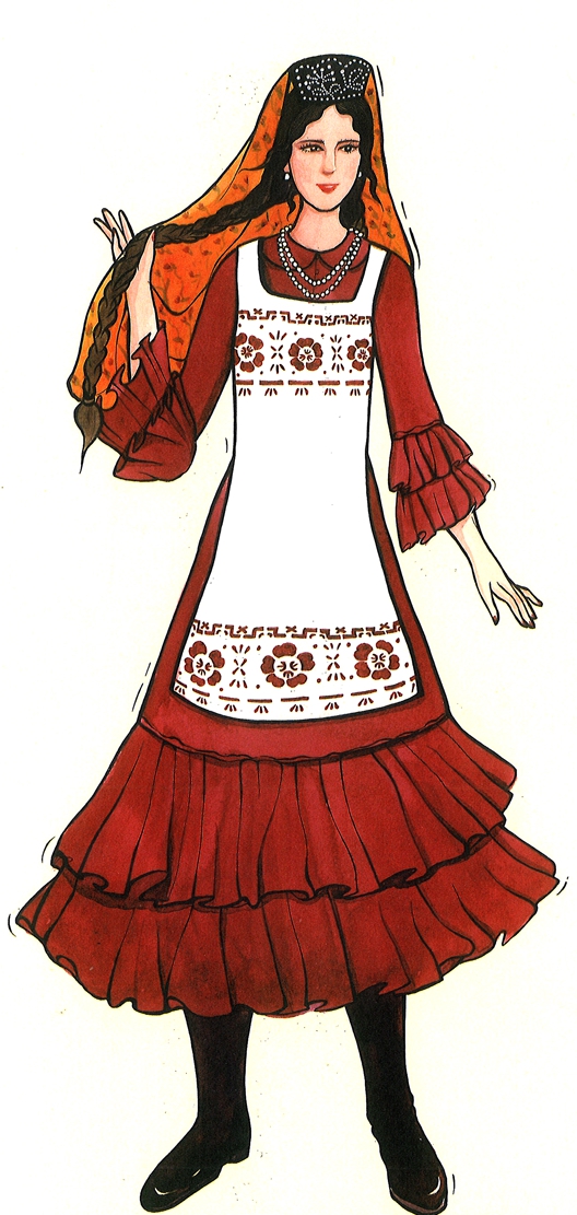 塔塔尔族传统服饰
